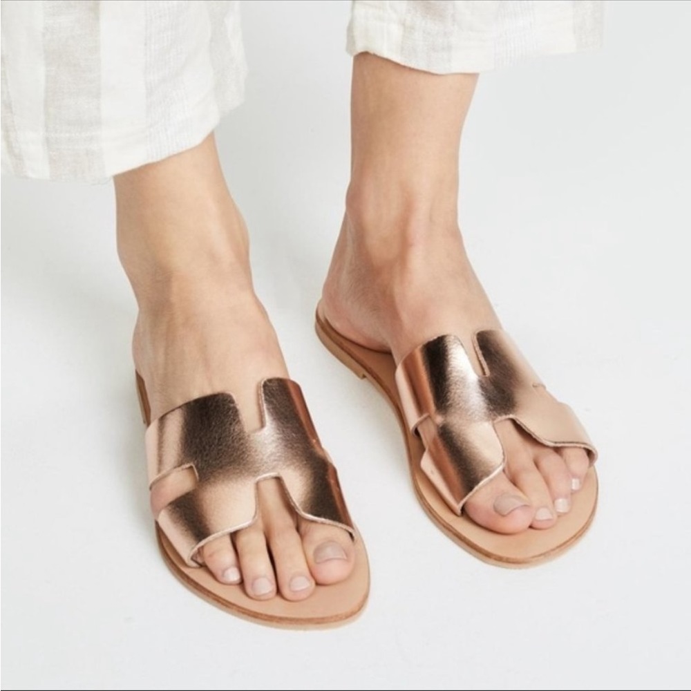 Steve Madden Greece Rose Gold sandals size 6.5 new!